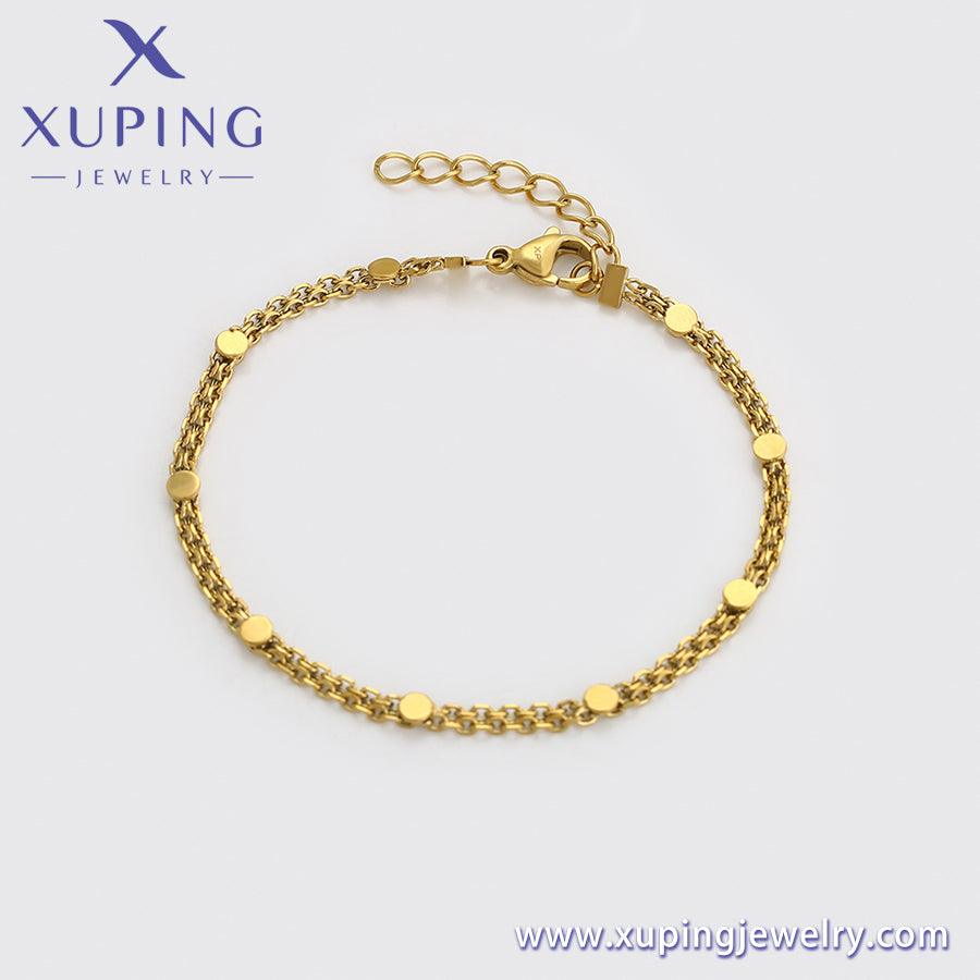 Pulsera Xuping Fashion Simple en oro de 14 quilates (T000959316)
