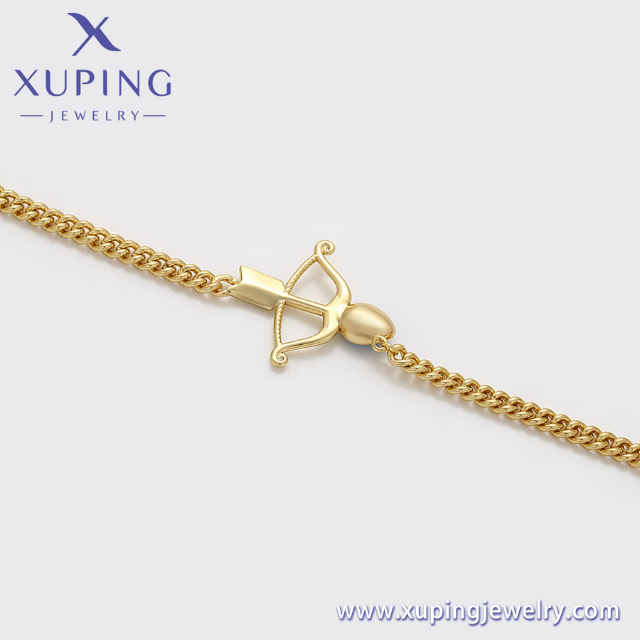 Pulsera Xuping Fashion Crystal en oro de 14 quilates (X000927785)