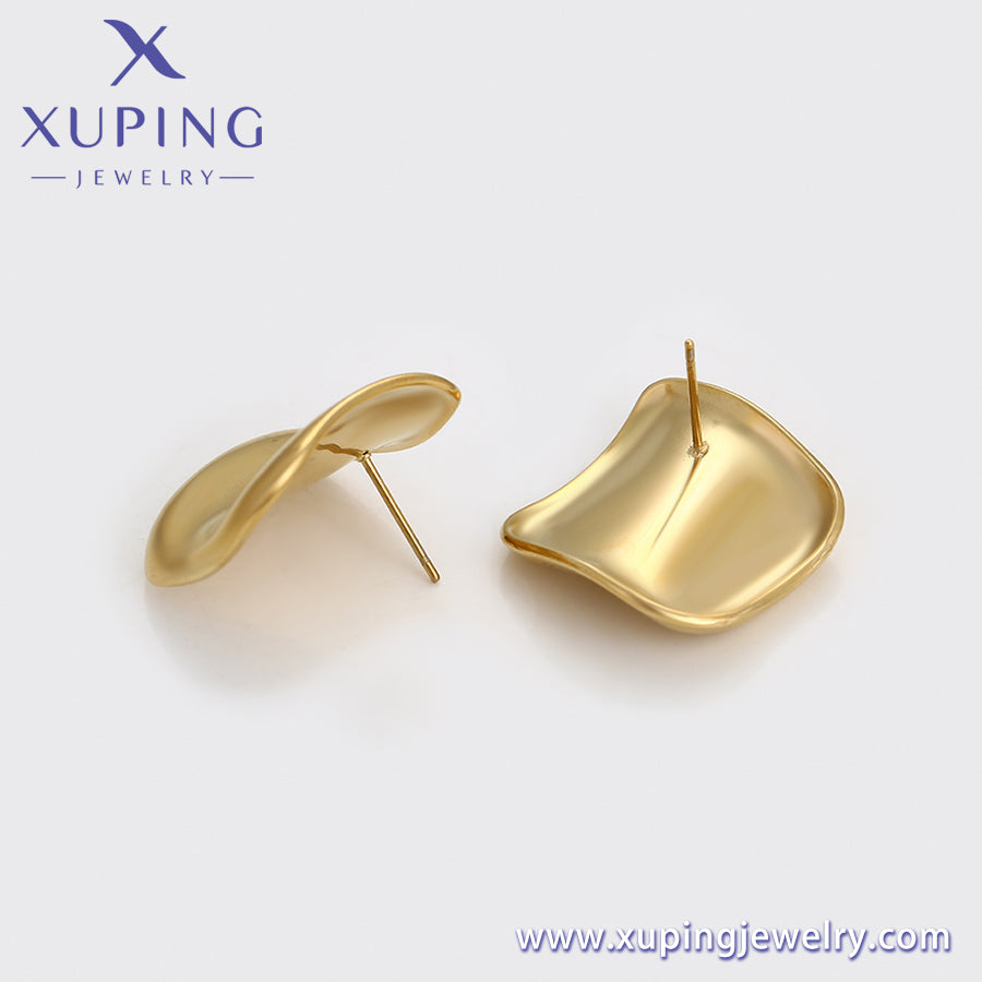 xuping fashion simple 14K gold color earring (T000957386)