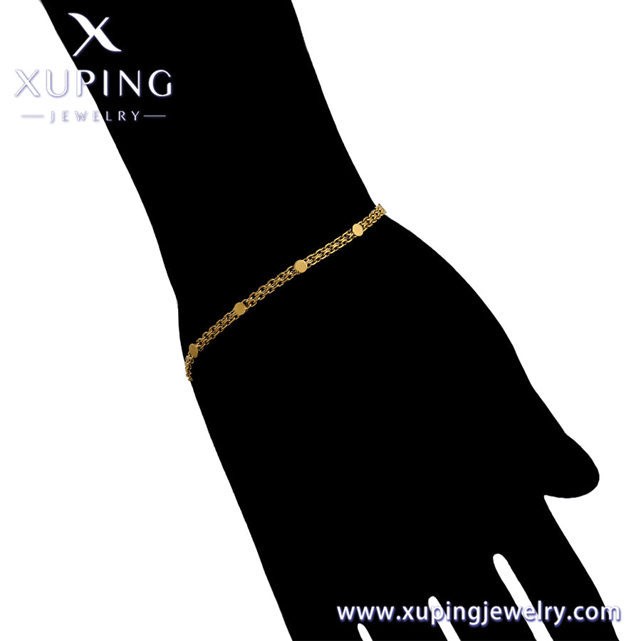 Pulsera Xuping Fashion Simple en oro de 14 quilates (T000959316)