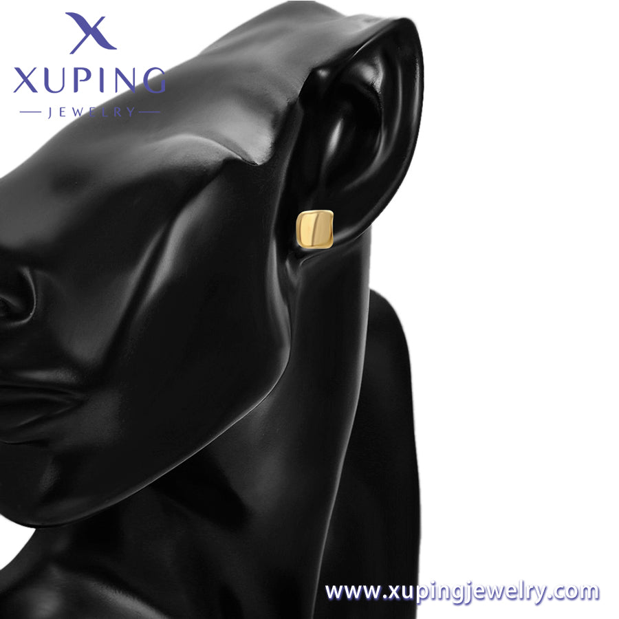 xuping fashion simple 14K gold color earring (T000957386)