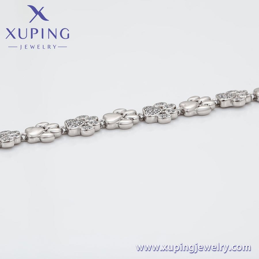 Pulsera chapada en platino de moda Xuping