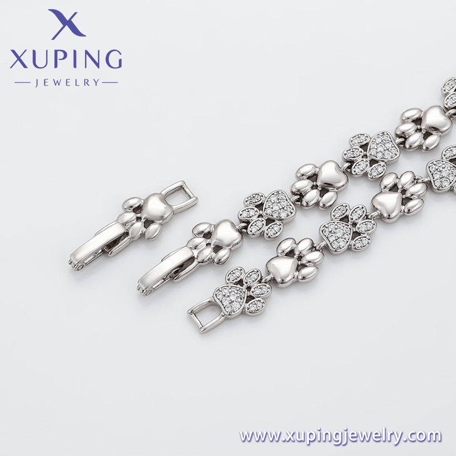 Pulsera chapada en platino de moda Xuping