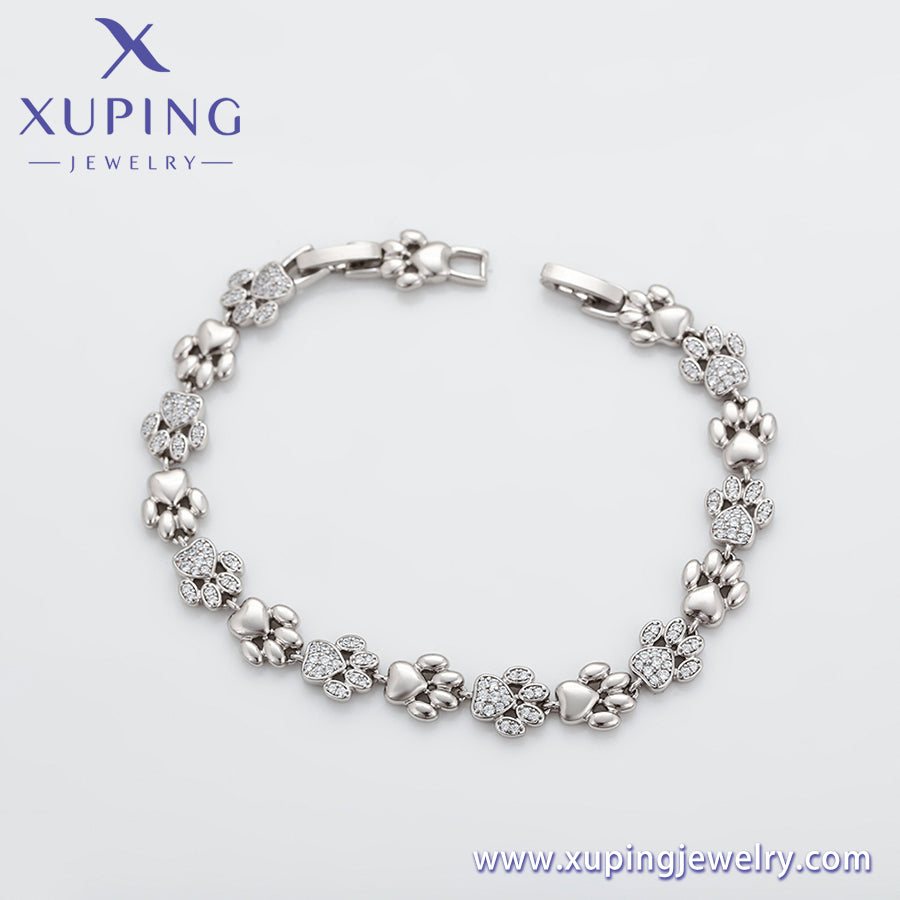 Pulsera chapada en platino de moda Xuping