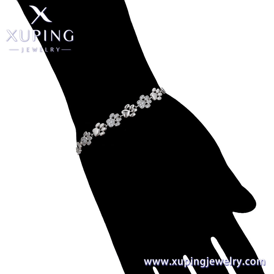 Pulsera chapada en platino de moda Xuping