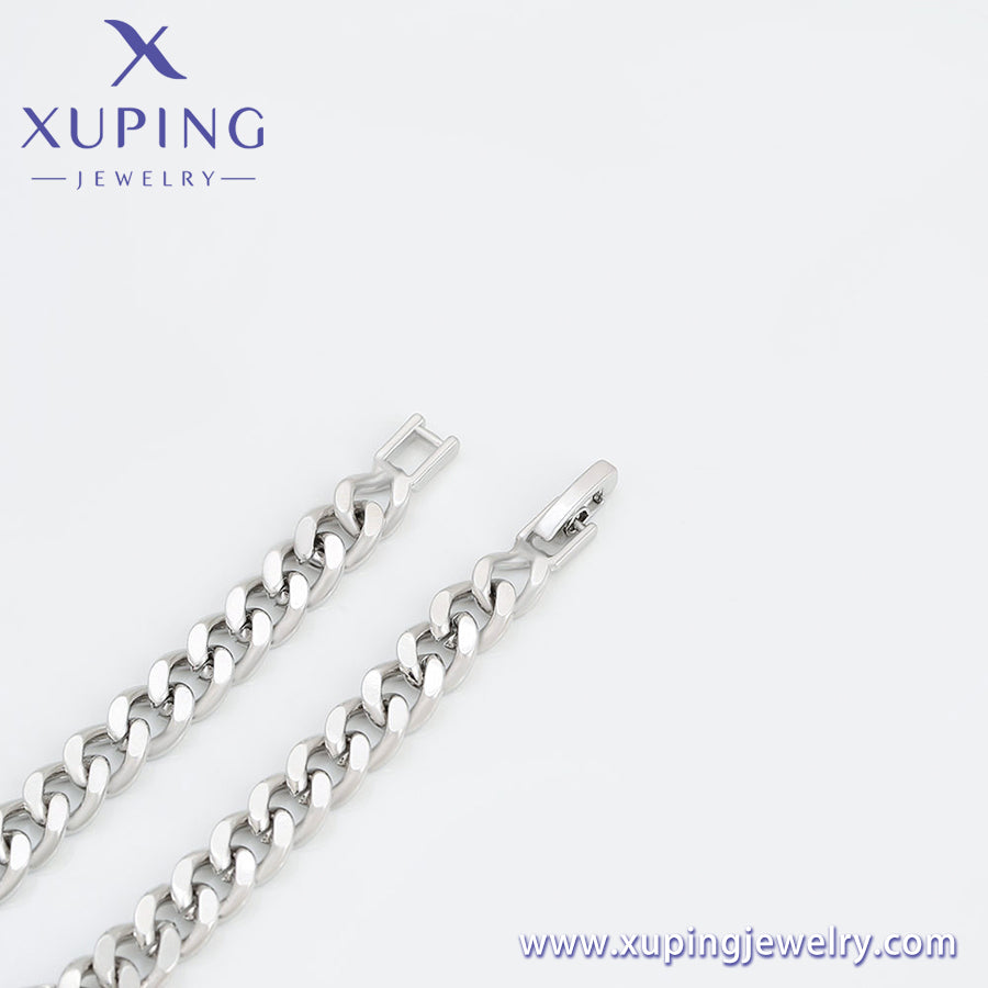 Pulsera tipo cadena platino moda Xuping