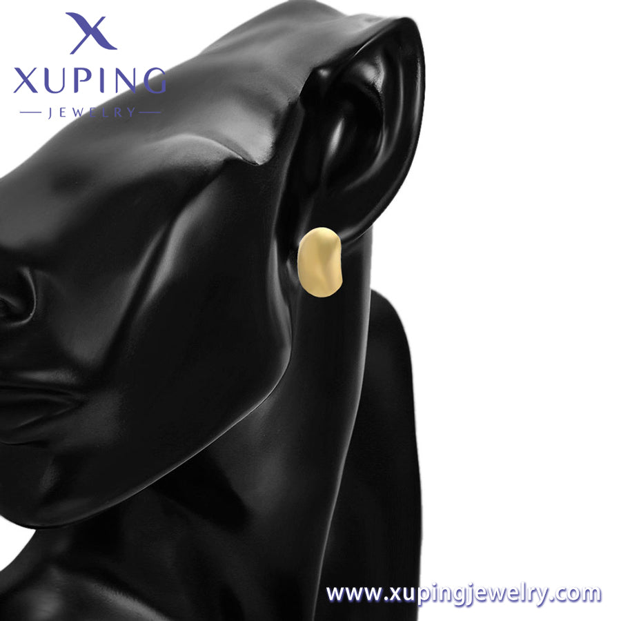 xuping fashion simple 14K gold color earring （T000954054）