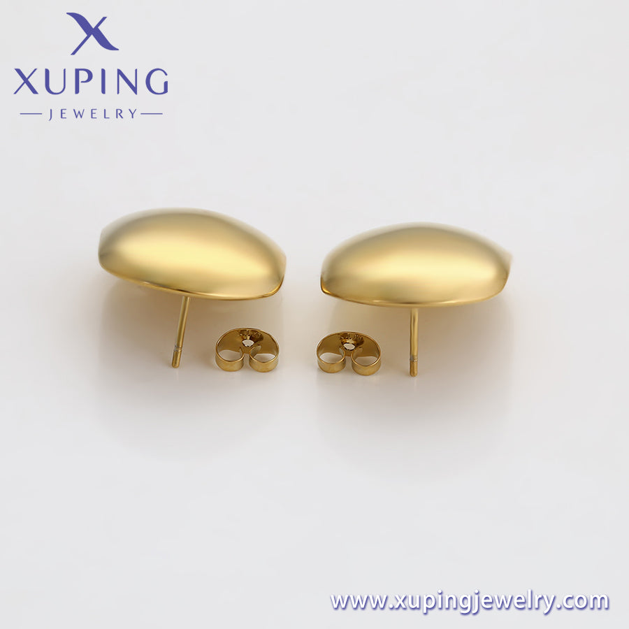 xuping fashion simple 14K gold color earring （T000954054）