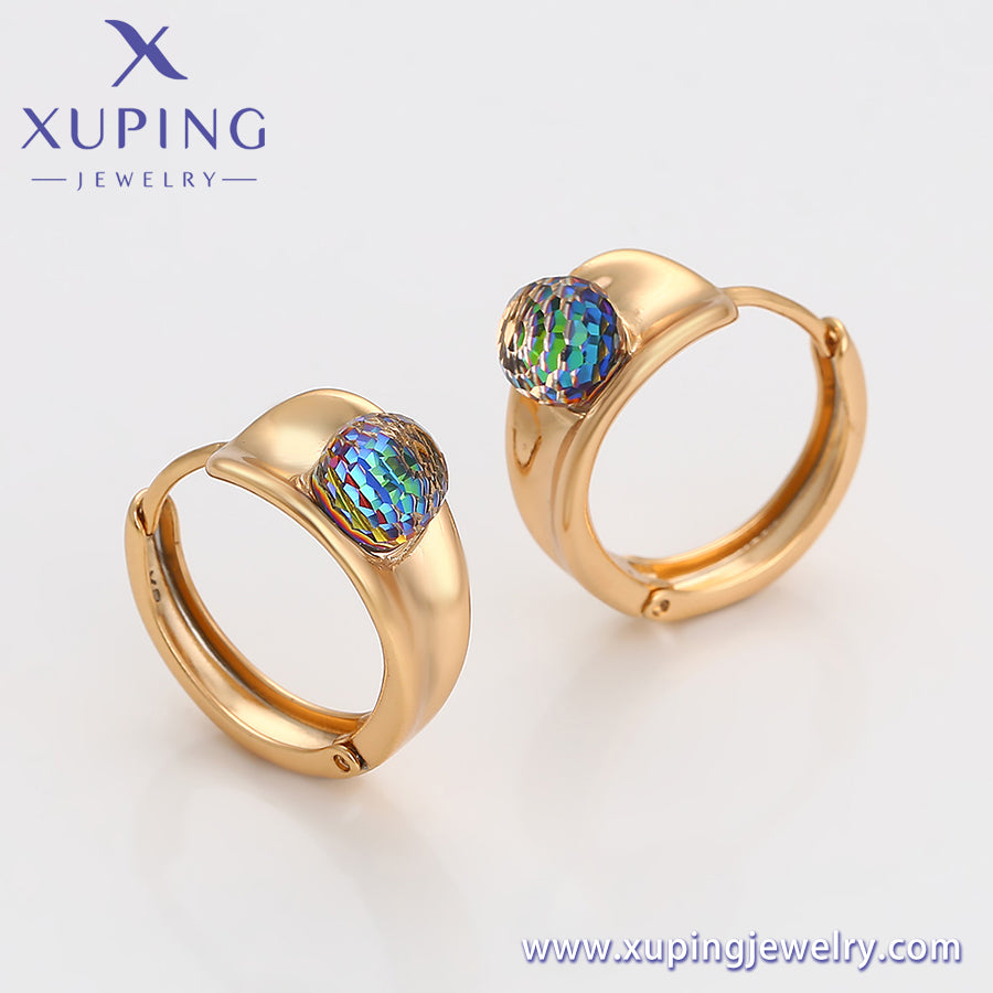 Pendientes Xuping Fashion sencillos en oro de 18 quilates (X000893133)