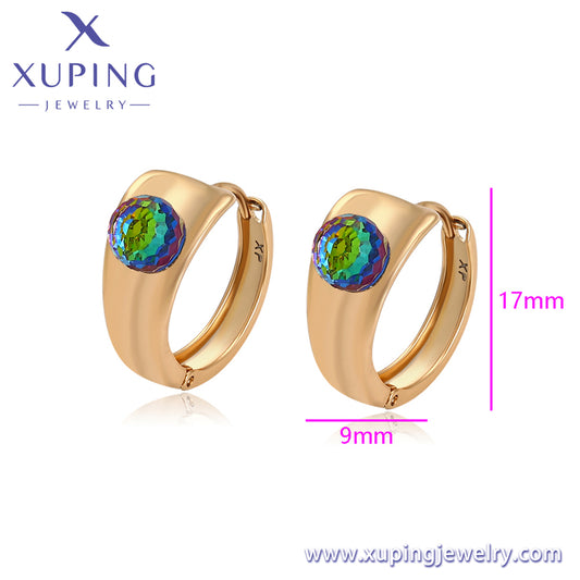 Pendientes Xuping Fashion sencillos en oro de 18 quilates (X000893133)
