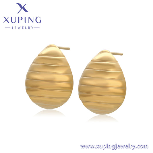Pendientes Xuping Fashion sencillos en oro de 14 quilates (T000969564)