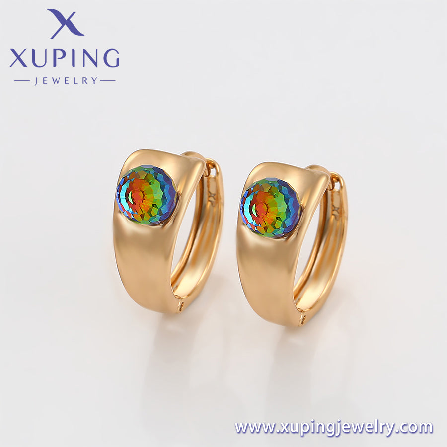 Pendientes Xuping Fashion sencillos en oro de 18 quilates (X000893133)