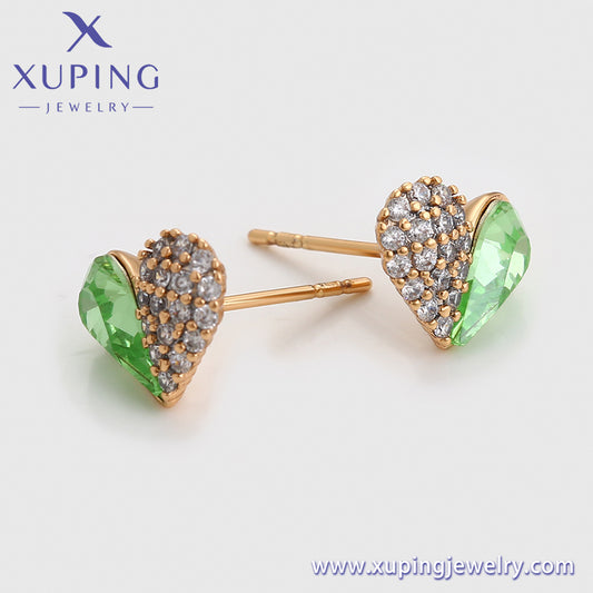 Pendientes Xuping Fashion sencillos en oro de 18 quilates (X000894352)
