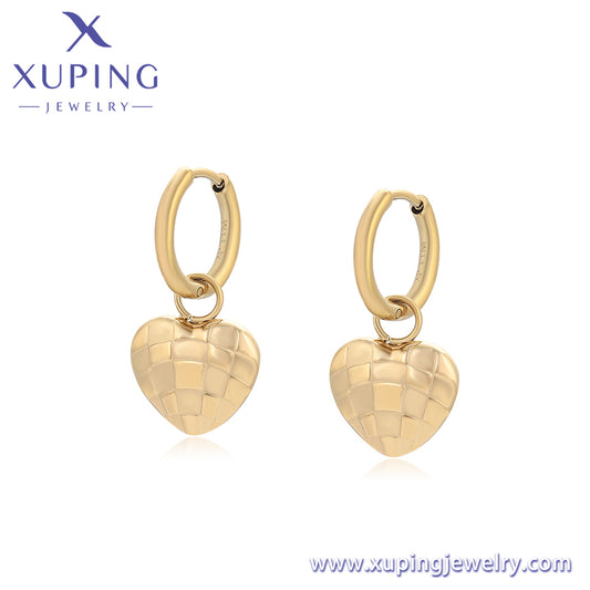 Pendientes Xuping Fashion sencillos en oro de 14 quilates (T000962275)