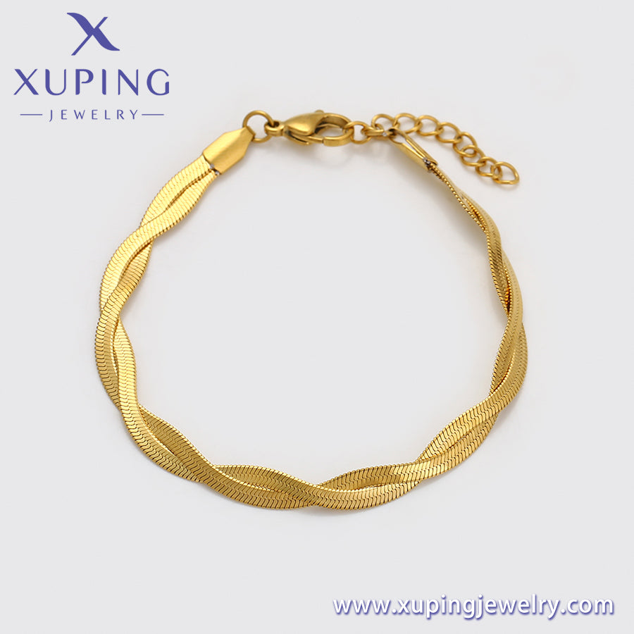 Pulsera elegante Xuping Fashion en oro de 24 quilates (T000945929)