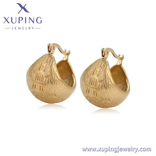 Pendientes Xuping Fashion sencillos en oro de 14 quilates (T000966732)