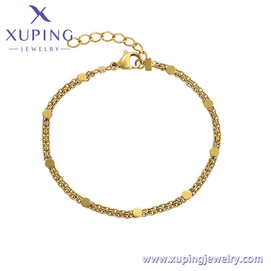 Pulsera Xuping Fashion Simple en oro de 14 quilates (T000959316)