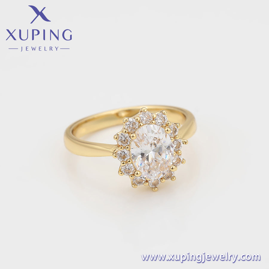 Anillo elegante Xuping Fashion en oro de 14 quilates (X001039129) TALLA 6