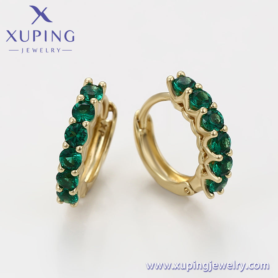 Pendientes Xuping Fashion sencillos en oro de 14 quilates (X000940688)