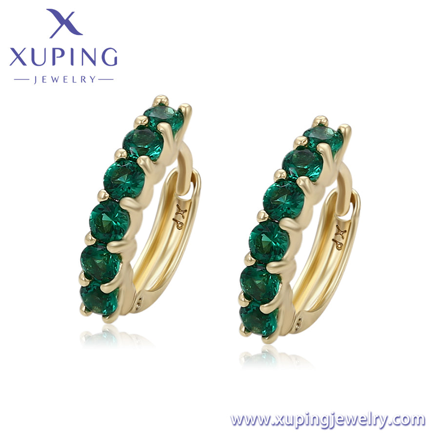 Pendientes Xuping Fashion sencillos en oro de 14 quilates (X000940688)