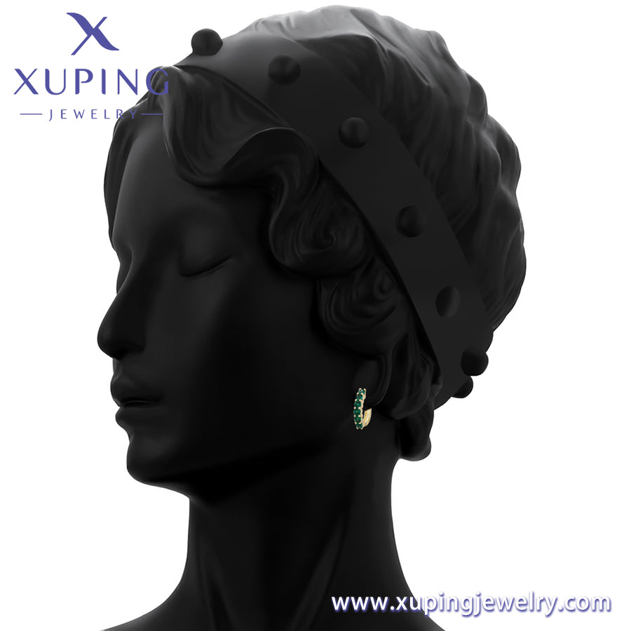 Pendientes Xuping Fashion sencillos en oro de 14 quilates (X000940688)