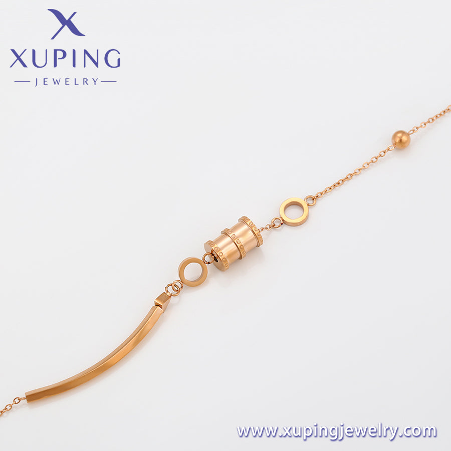 Pulsera Xuping Fashion en color oro rosa (A00328383)