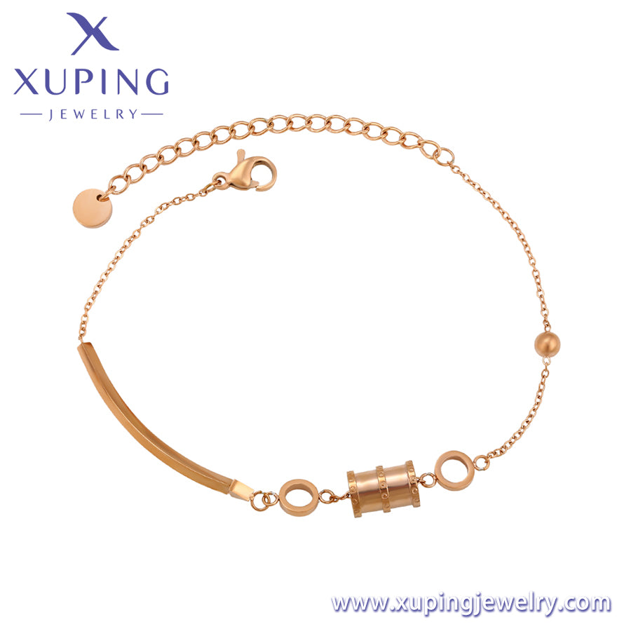 Pulsera Xuping Fashion en color oro rosa (A00328383)