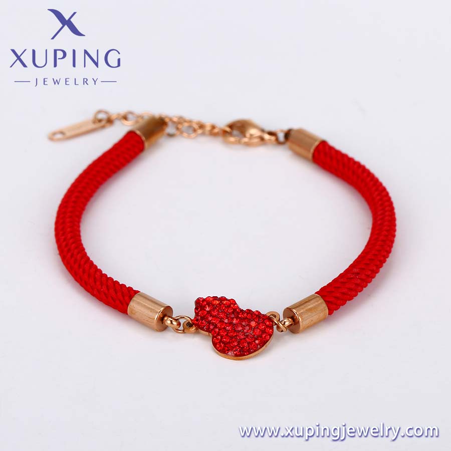 Pulsera Roja, oro color rosa moda xuping (76681)