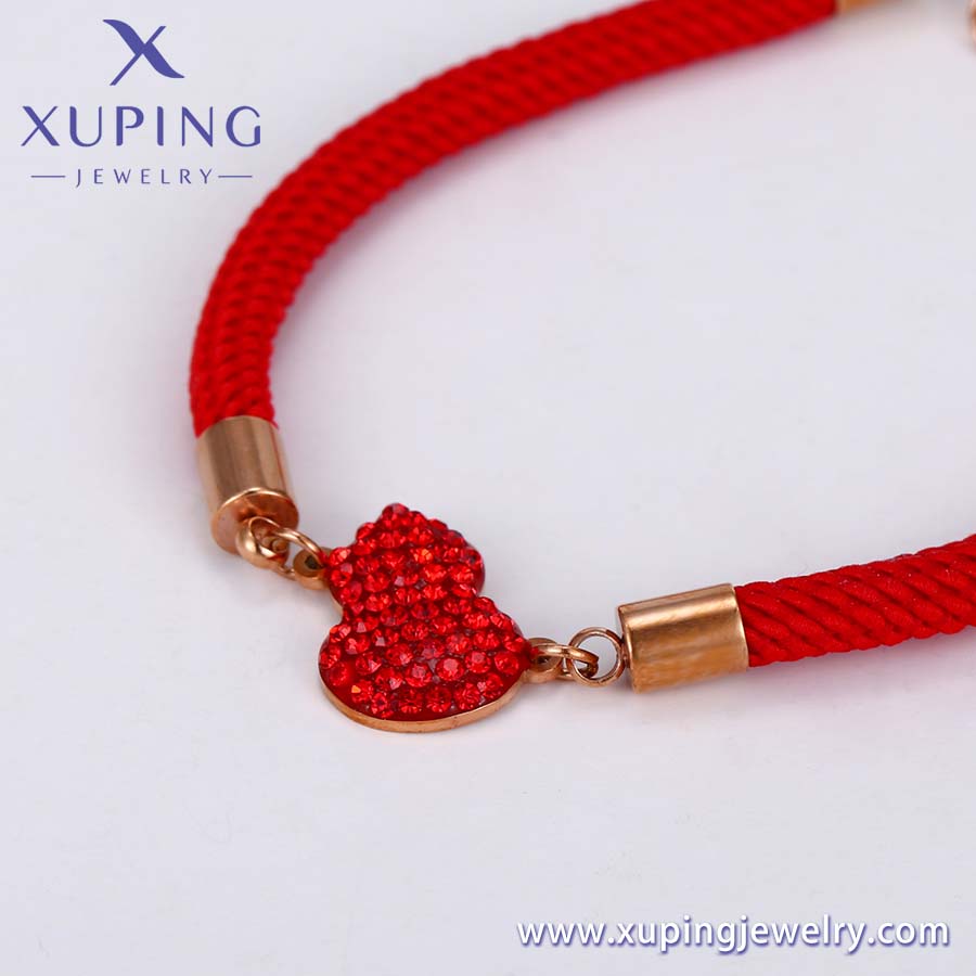 Pulsera Roja, oro color rosa moda xuping (76681)