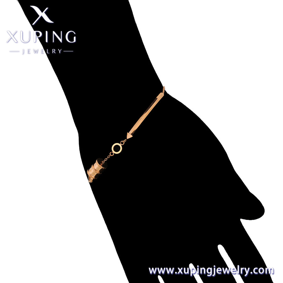 Pulsera Xuping Fashion en color oro rosa (A00328383)
